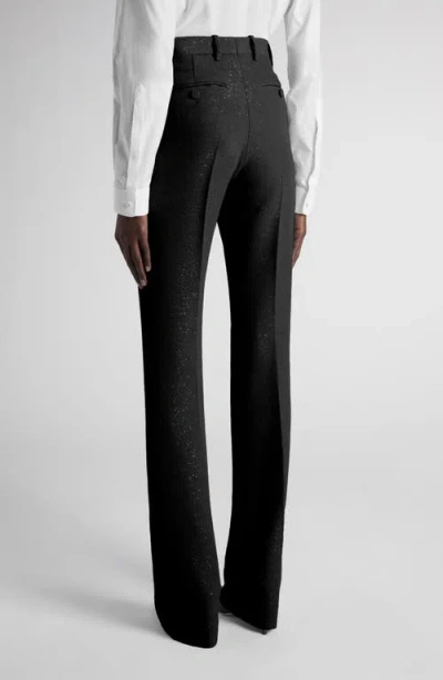 Tom Ford Tailored Sequin Wool Blend Crepe Straight Leg Pants In Multi