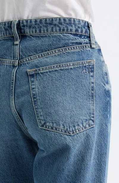 Rag & Bone Logan Mid Rise Wide Leg Jeans In Blue