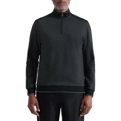 Bugatchi Soft Touch Quarter Zip In Black