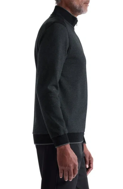 Bugatchi Soft Touch Quarter Zip In Black