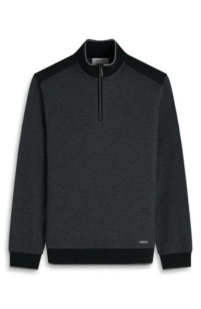 Bugatchi Soft Touch Quarter Zip In Black