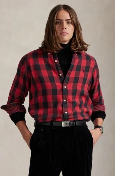 Polo Ralph Lauren Checked Shirt In Red