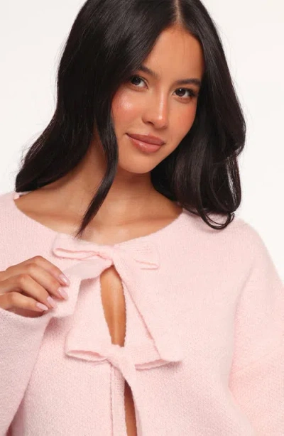 Petal And Pup Petal & Pup Arden Bow Cardigan In Pink