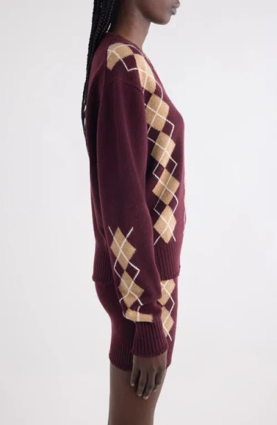 Chloé Chloe Argyle-intarsia Wool And Cashmere-blend Jumper In Multi
