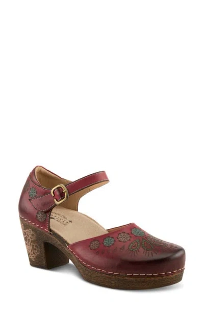 L'artiste By Spring Step Bridgitte Clog In Red