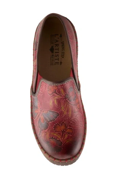 L'artiste By Spring Step Priela Slip-on Sneaker In Red