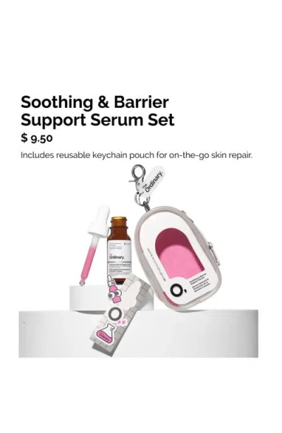 The Ordinary Mini Soothing And Barrier Support Keychain Skincare Gift In Transparent