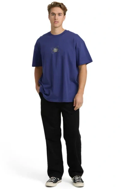 Billabong Spec 73 Og Cotton Graphic T-shirt In Blue