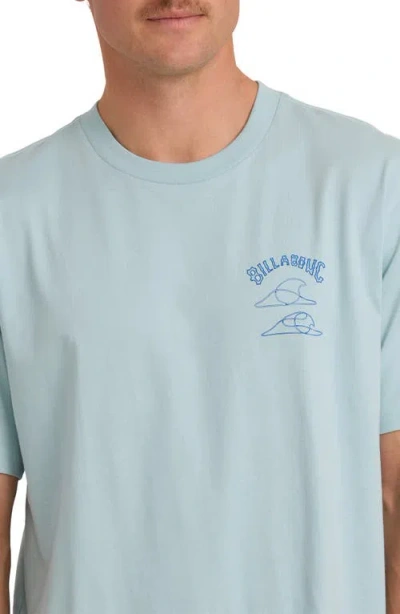 Billabong Apex Wave Cotton Graphic T-shirt In Blue