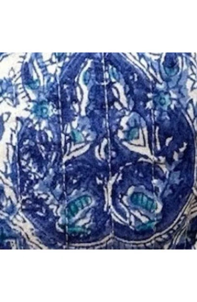 Mer St. Barth La Plage Ruffle Pouch In Blue