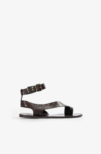 Scalpers Atenas Studs Sandal In Black