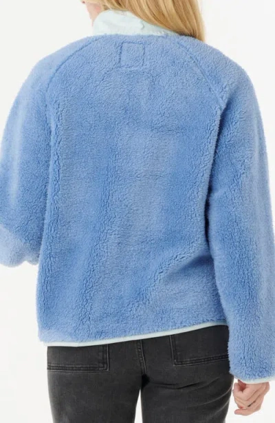 Rip Curl Shore Break Polar Fleece Zip Up Jacket In Blue