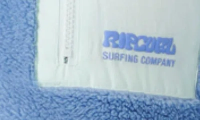 Rip Curl Shore Break Polar Fleece Zip Up Jacket In Blue