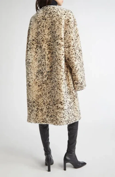 Totême Toteme Stracciatella Shearling Coat In Multi