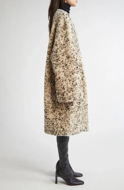 Totême Toteme Stracciatella Shearling Coat In Multi