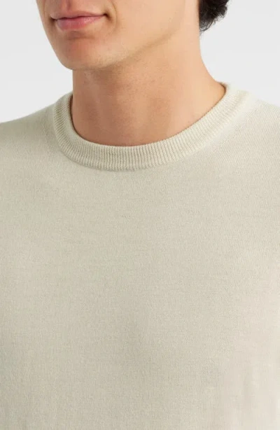 Aurélien Cashwool® Short Sleeve Crewneck Sweater In White