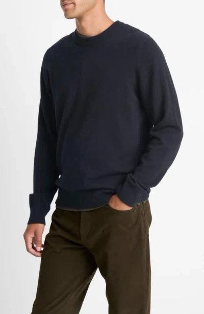 Vince Cashmere Crewneck Sweater In Blue