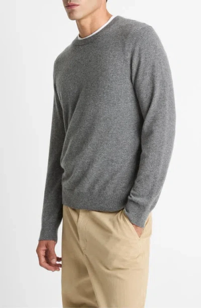 Vince Cashmere Crewneck Sweater In Gray