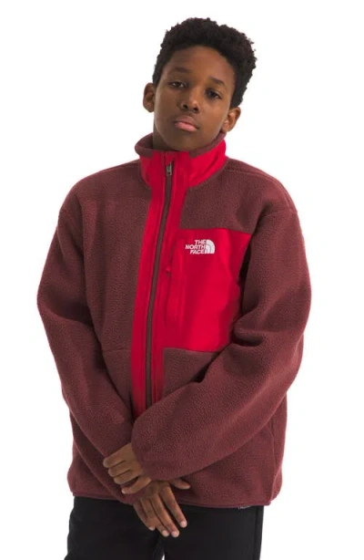 The North Face Kids' Yumiori Full Zip Fleece Jacket In Brown