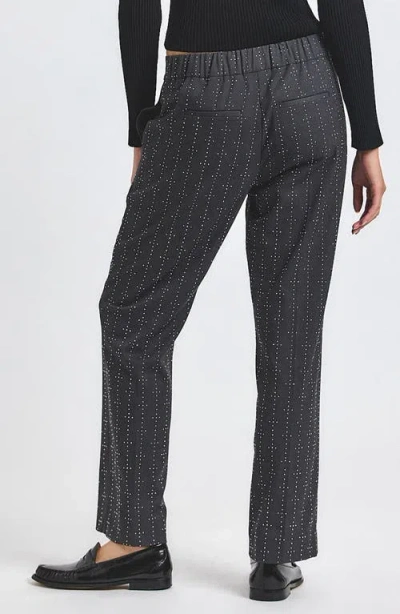 Derek Lam 10 Crosby Reagan Mini Stud Detail Pants In Black