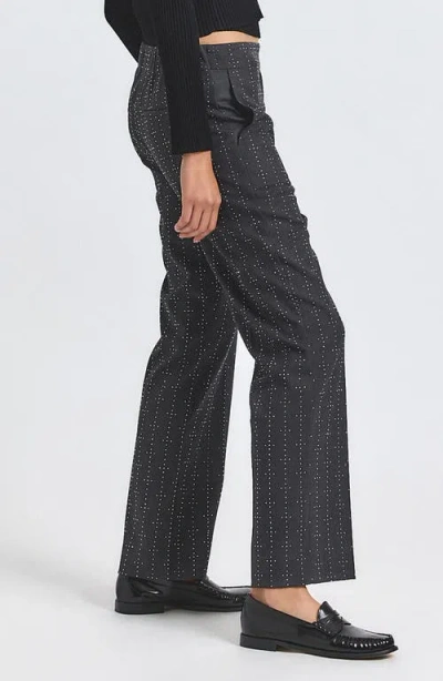 Derek Lam 10 Crosby Reagan Mini Stud Detail Pants In Black
