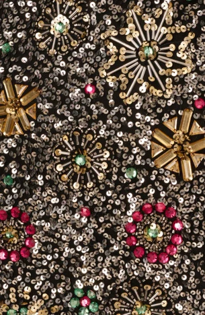 Adrianna Papell Embellished Cocktail Minidress In Multi