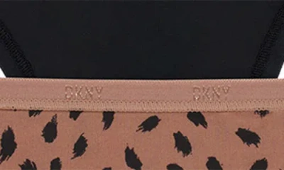 Dkny Assorted 3-pack Microfiber Thongs In Multi