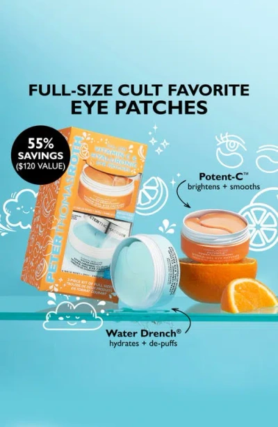Peter Thomas Roth 2-pc. Vitamin C And Hyaluronic Eye Patches Set In Transparent