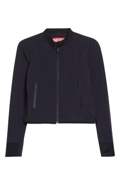 Diesel G-ervin Zip-front Stand-collar Jacket In Blue