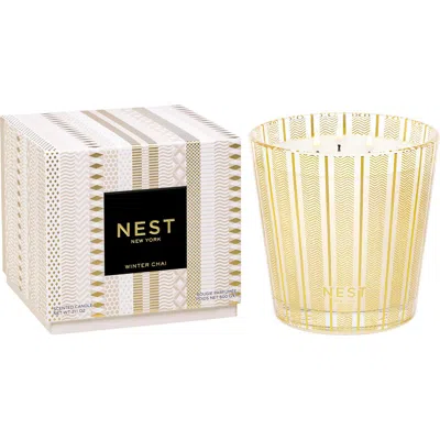 Nest New York Winter Chai Three-wick Candle In Gold
