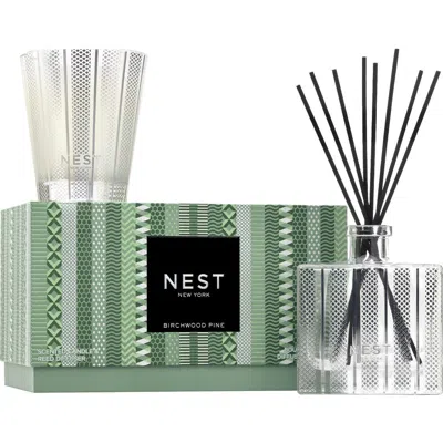 Nest New York Birchwood Pine Classic Candle & Diffuser Set In Green