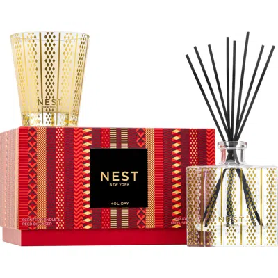 Nest New York Holiday Classic Candle & Diffuser Set In Red