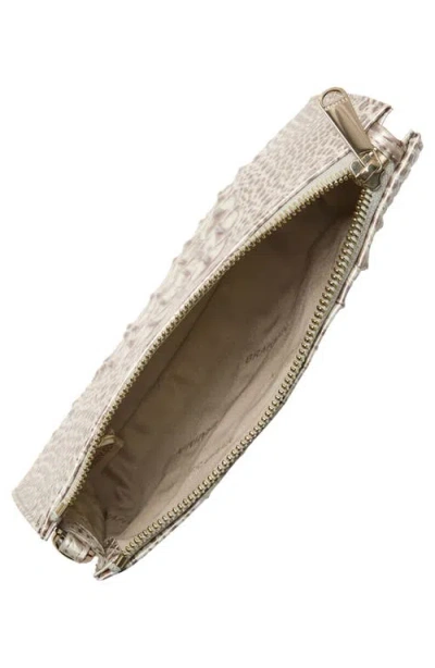 Brahmin Daisy Leather Melbourne Wristlet In Metallic