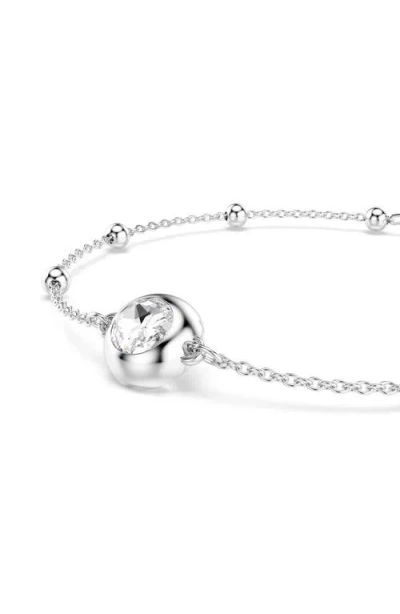 Swarovski Una Crystal Angelic Chain Bracelet In Silver