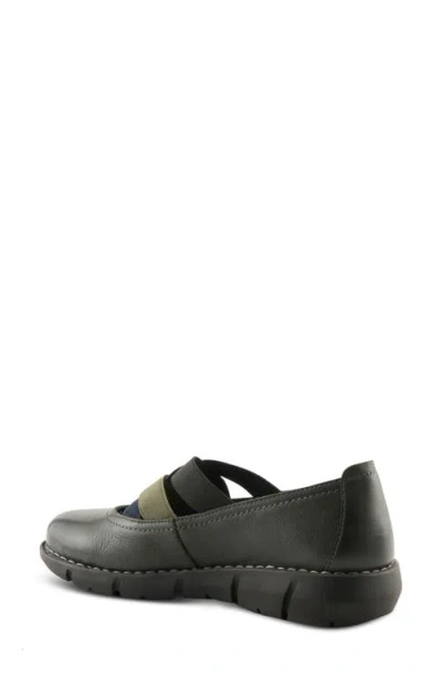 Spring Step Jax Mary Jane Wedge In Black