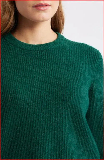 French Connection Women's Classic Long Sleeve Sweater In Green