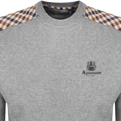 Aquascutum Active Crew Neck Sweatshirt Grey In Gray