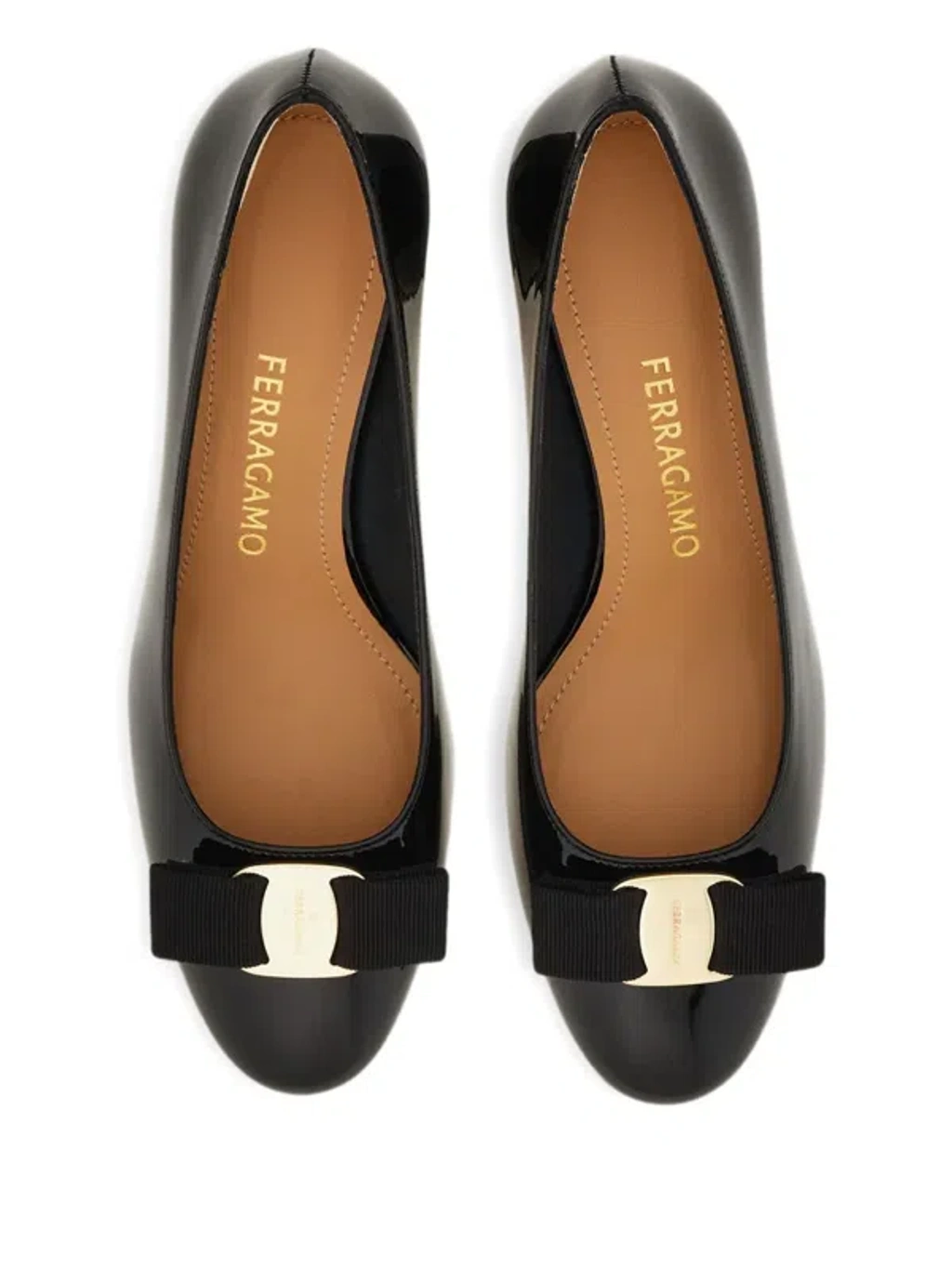 Ferragamo Carla 70 Naplak Vara Bow Pump In Black | ModeSens