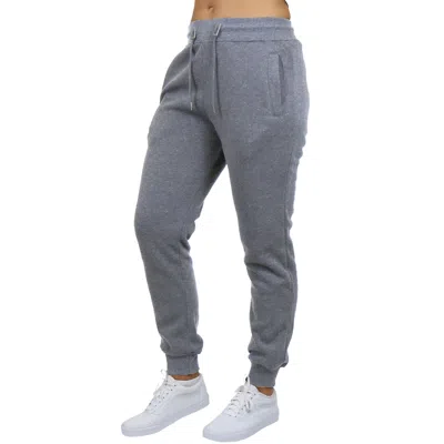 Blue Ice Women's Loose Fit Fleece-lined Jogger Sweatpants In Gray