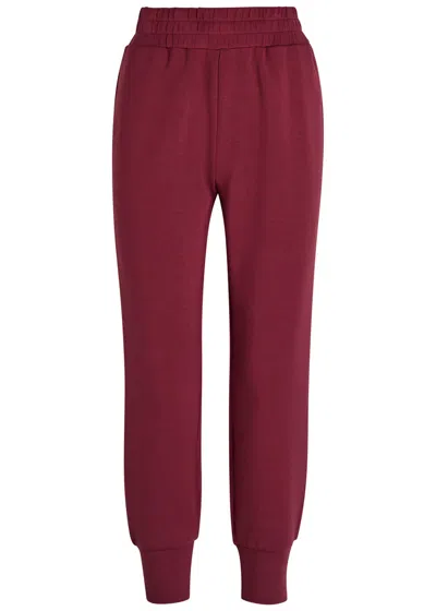Varley Womens New Maroon Elasticated-waist Slim-fit Stretch-jersey Joggers Xs In Red