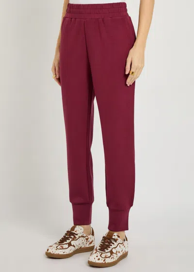 Varley Womens New Maroon Elasticated-waist Slim-fit Stretch-jersey Joggers Xs In Red