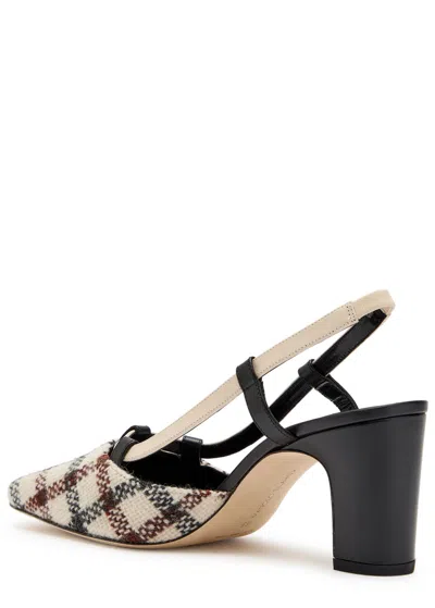 Manolo Blahnik Off-white Vestal Heels In Multi