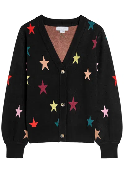 Never Fully Dressed Multi-color Star Knit Cardigan In Multi