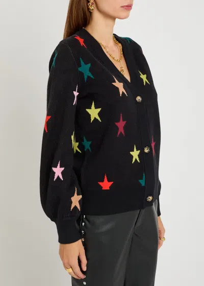 Never Fully Dressed Multi-color Star Knit Cardigan In Multi