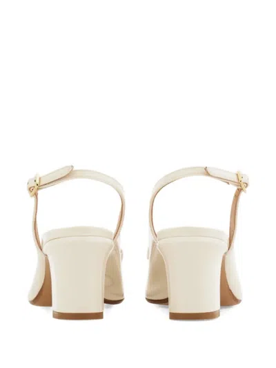Ferragamo Women Mascarpone Vara Bow Slingback Pumps In Neutral