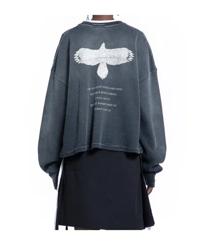 Ann Demeulemeester Long Sleeve T-shirt In Blue