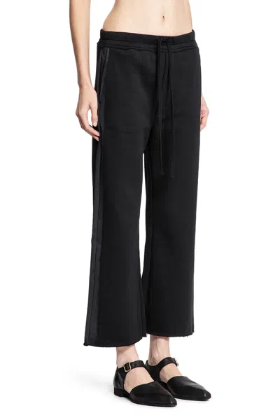 Thom Krom Side-stripe Raw-edge Track Pants In Black