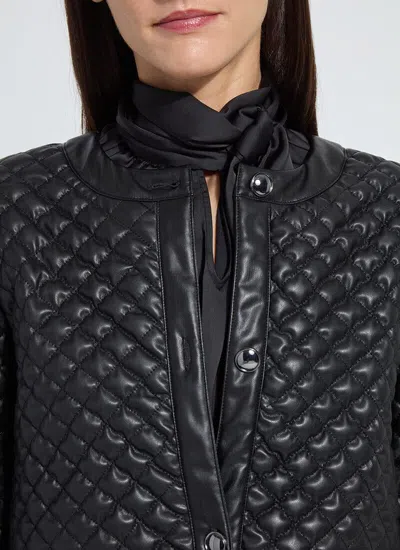 Lyssé Lysse Aurelle Quilted Faux Leather Jacket In Black