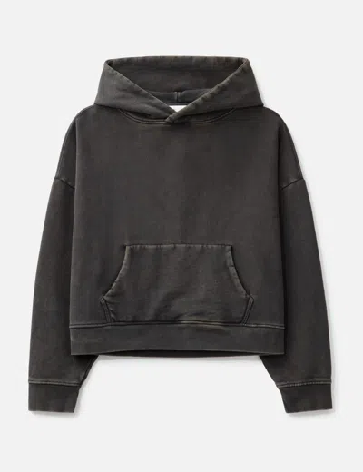 Entire Studios Cotton Sweatshirt Drop Shoulders Hooded Kangaroo Pocket In Gray