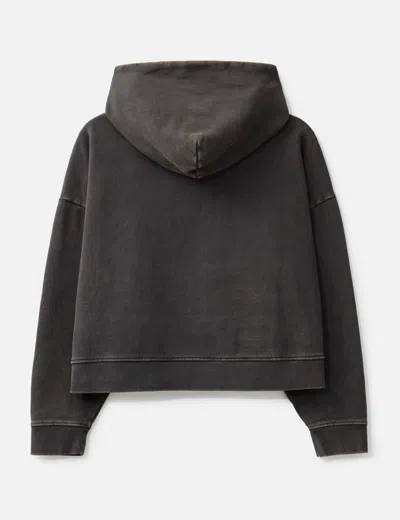 Entire Studios Cotton Sweatshirt Drop Shoulders Hooded Kangaroo Pocket In Gray